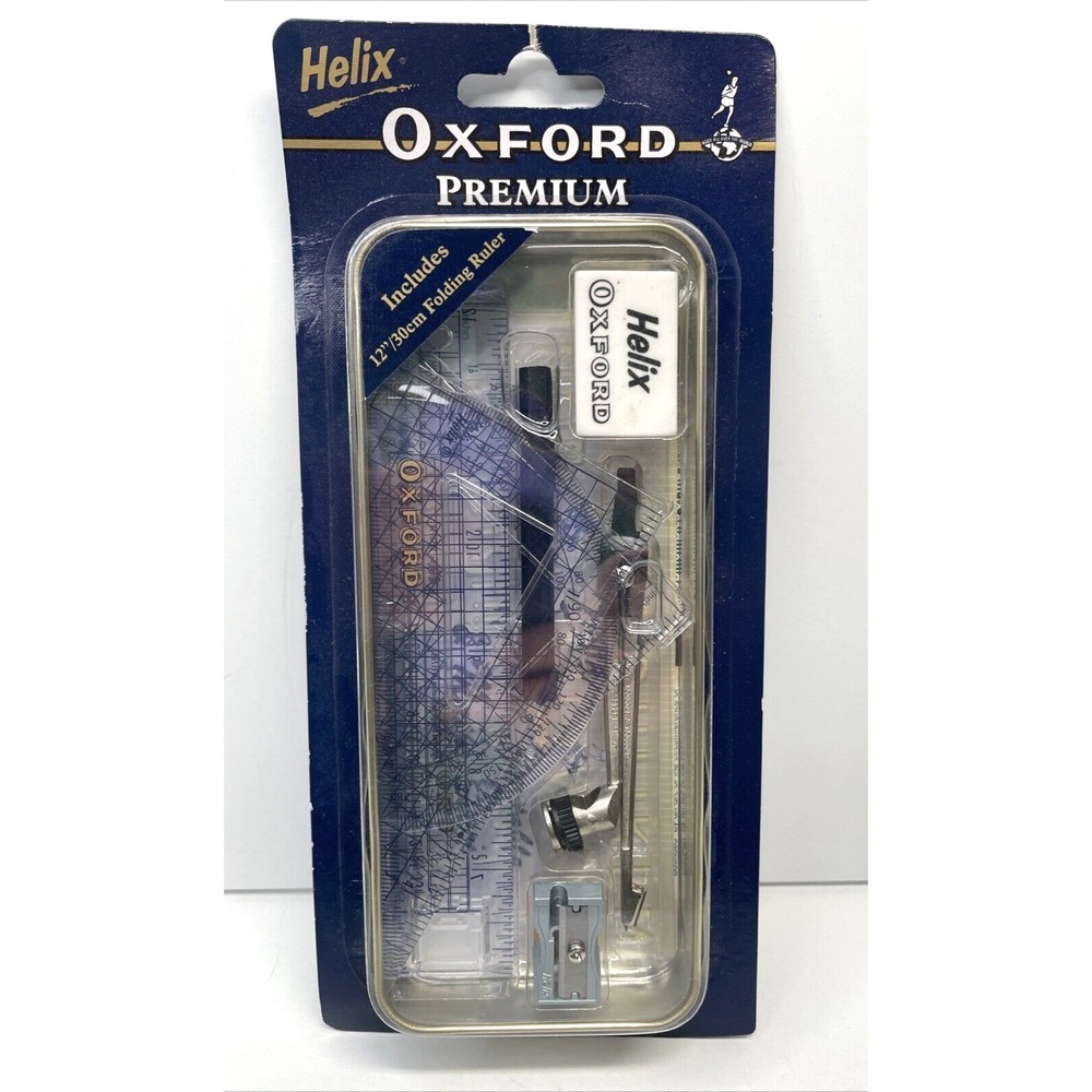 Helix Oxford Premium Set‎ Of Mathematical Instruments NOS #02432